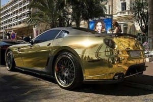Ferrari F599 GTB Fiorano Banhada a Ouro - Lateral Esq