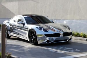 Justin Biebers - Fisker Karma Cromado