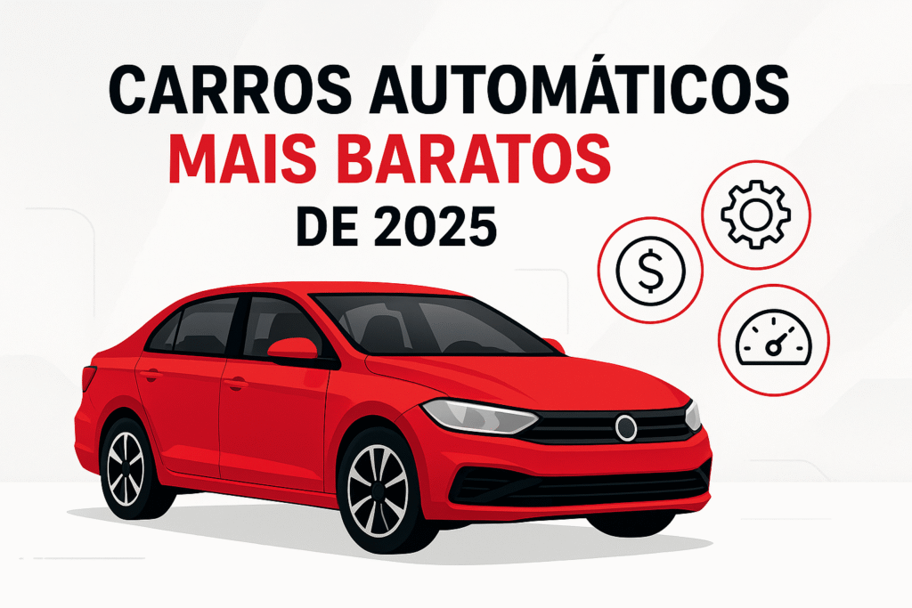 Carros automáticos mais baratos de 2025 no Brasil