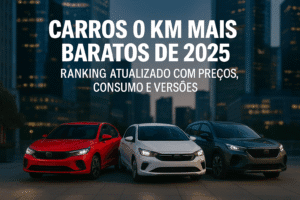 carros 0 km mais baratos de 2025