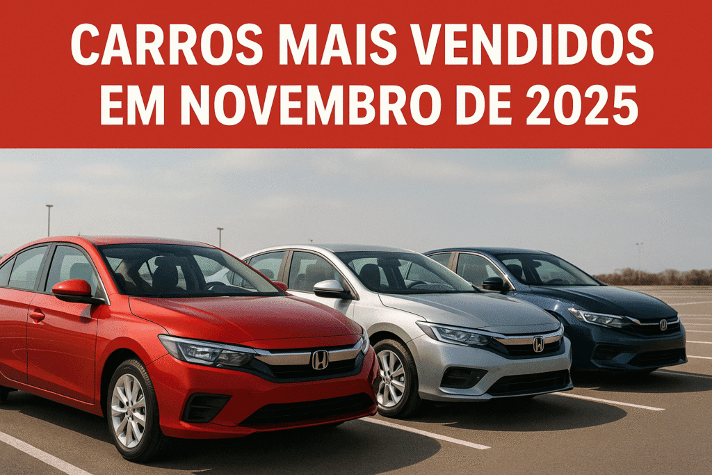 carros mais vendidos em novembro de 2025