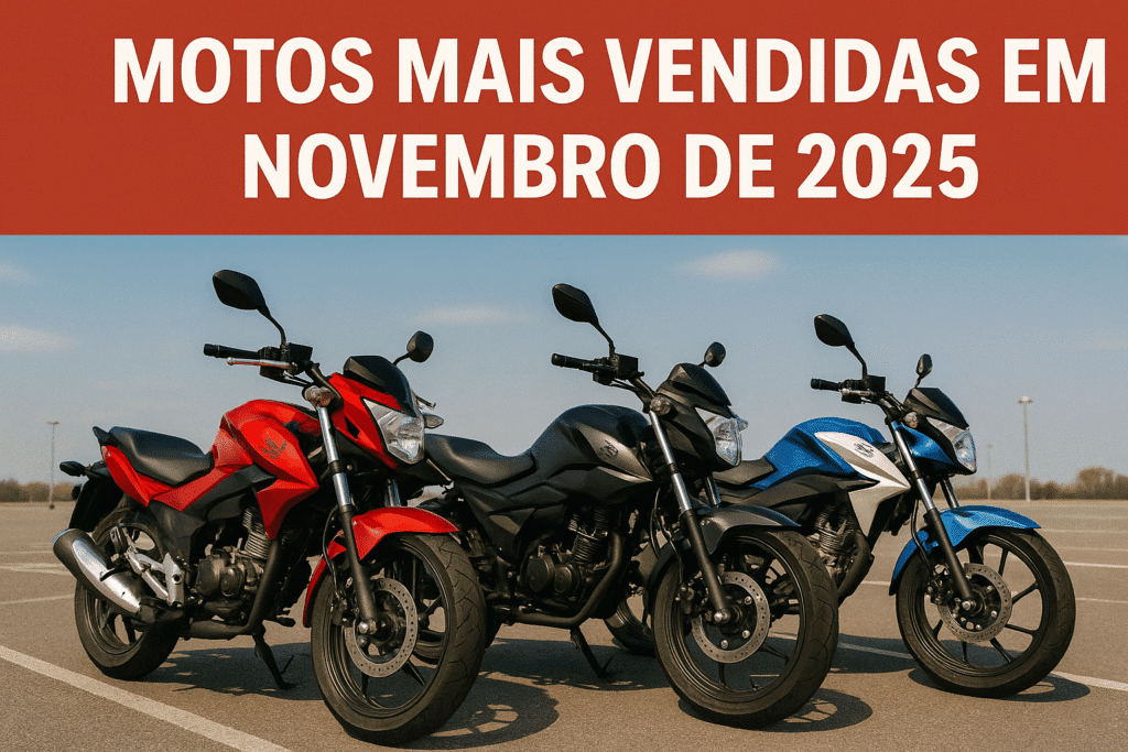 motos mais vendidas em novembro de 2025