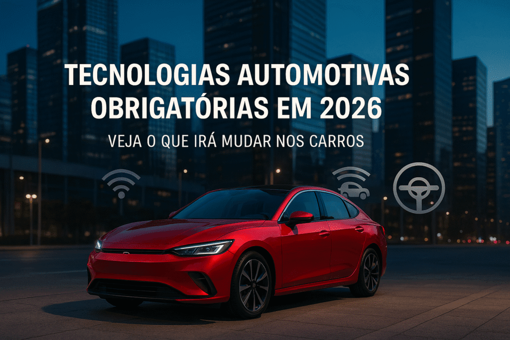 tecnologias automotivas obrigatórias em 2026