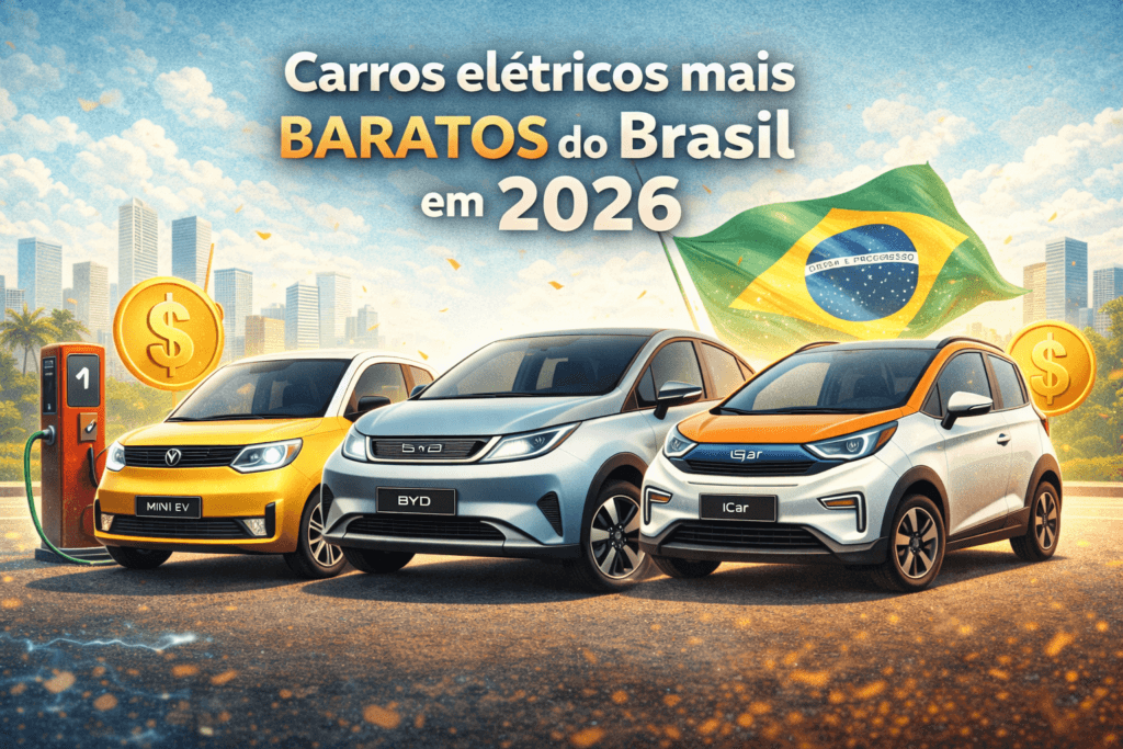 carros eletricos mais baratos do brasil em 2026