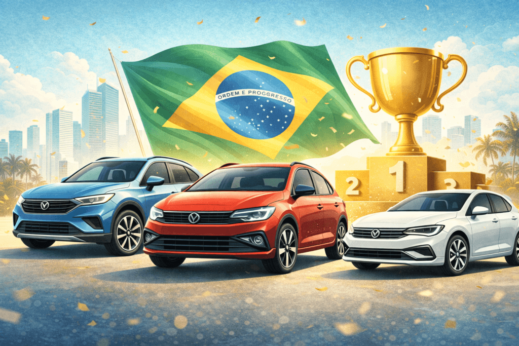 Carros mais vendidos de 2025 no Brasil