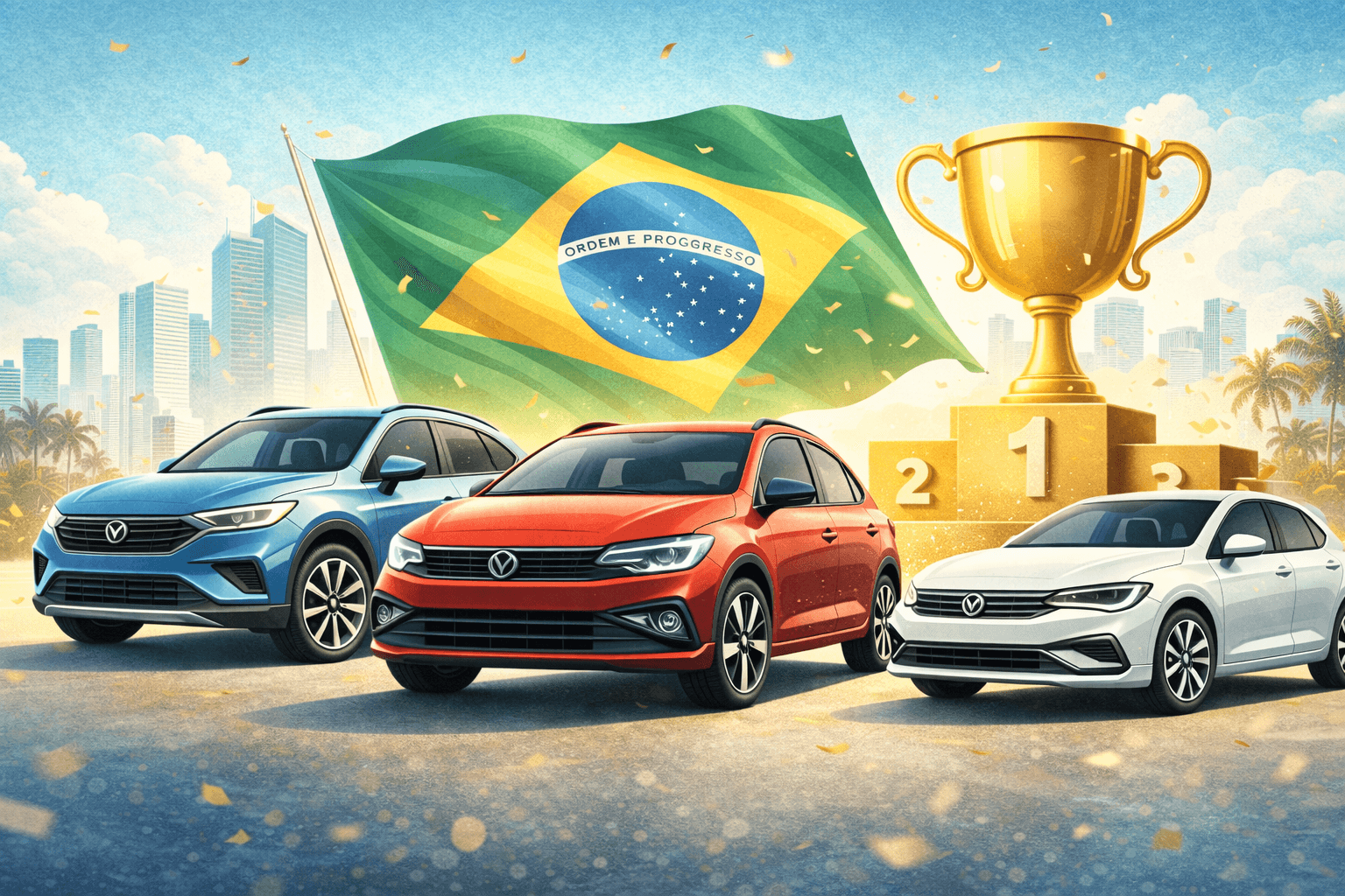 Carros mais vendidos de 2025 no Brasil: ranking completo