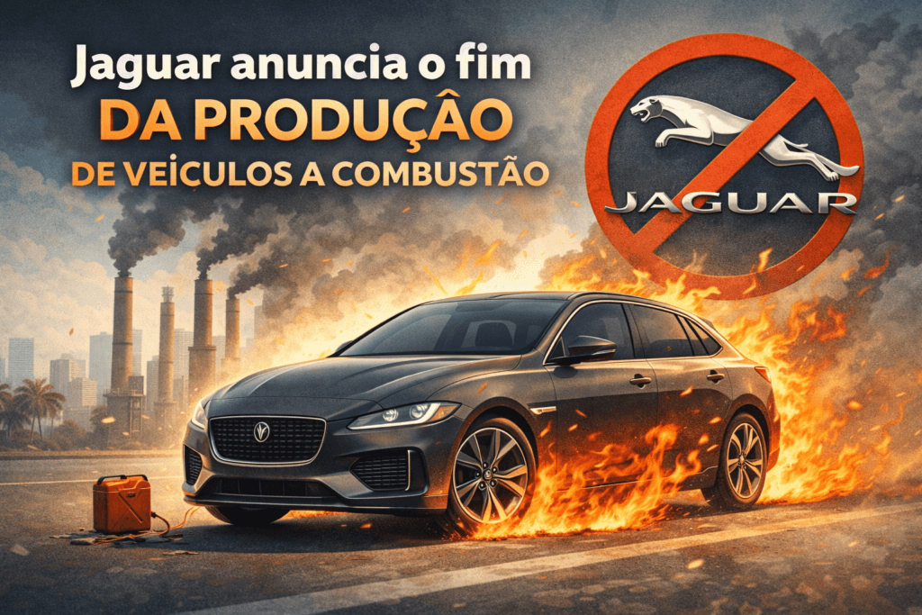Jaguar anuncia o fim da produção de veículos a combustão