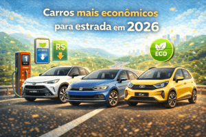 Carros mais econômicos para estrada em 2026