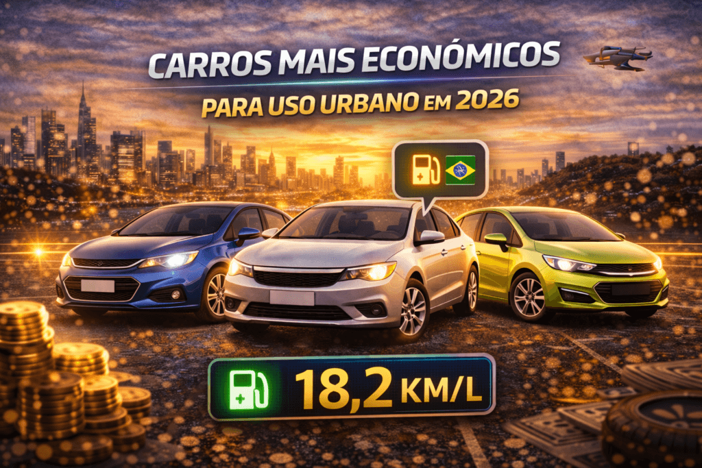 Carros mais econômicos para uso urbano em 2026