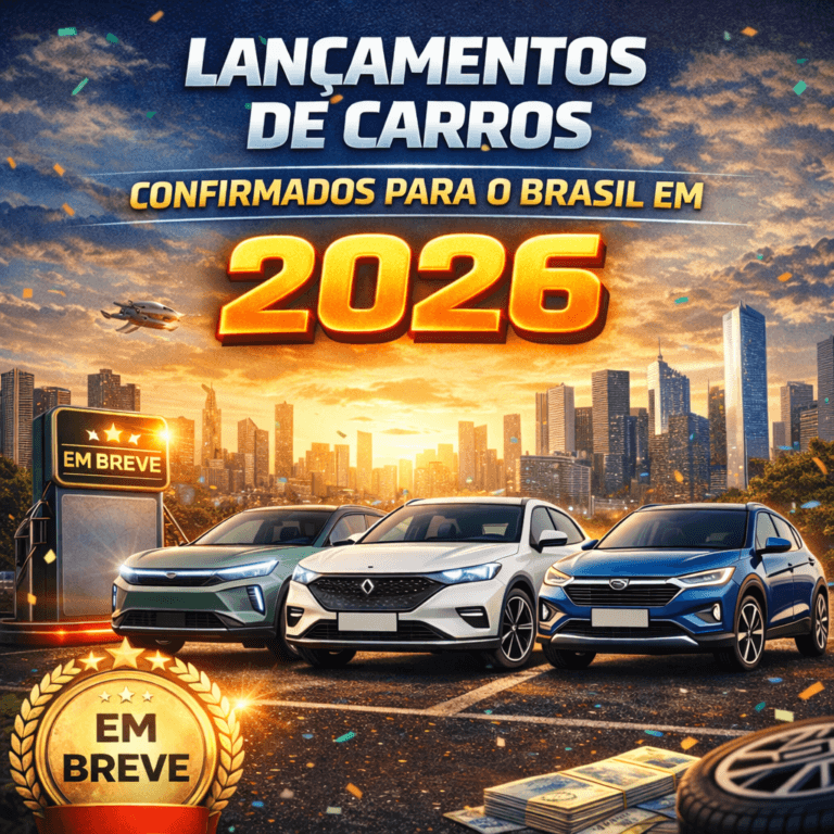 Lançamentos de carros confirmados para o Brasil em 2026