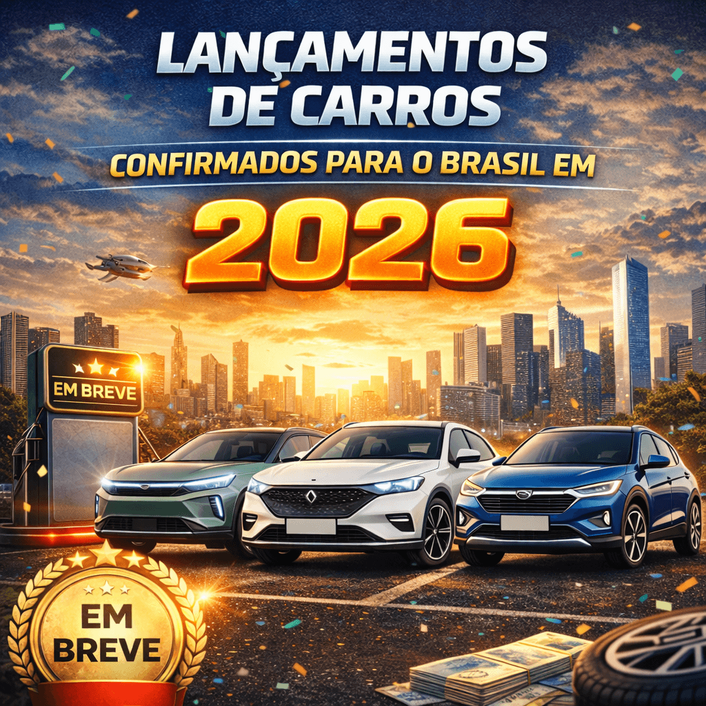 Lançamentos de carros confirmados para o Brasil em 2026