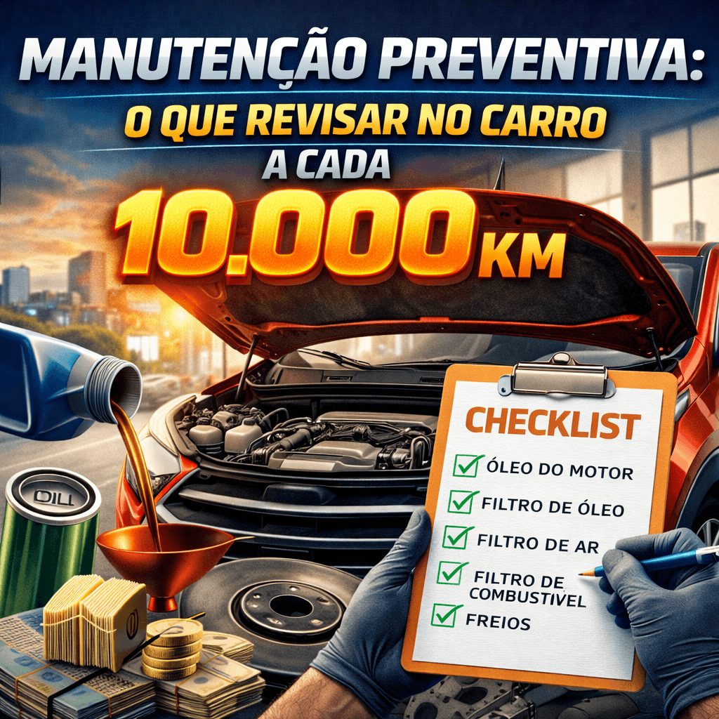 Manutenção preventiva: o que revisar no carro a cada 10.000 km
