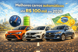 Melhores carros automáticos até R$ 100 mil em 2026