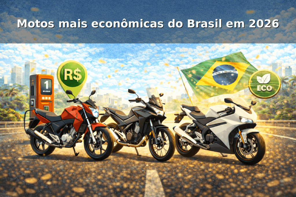 Motos mais econômicas do Brasil em 2026