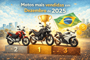 Motos mais vendidas em dezembro de 2025 no Brasil