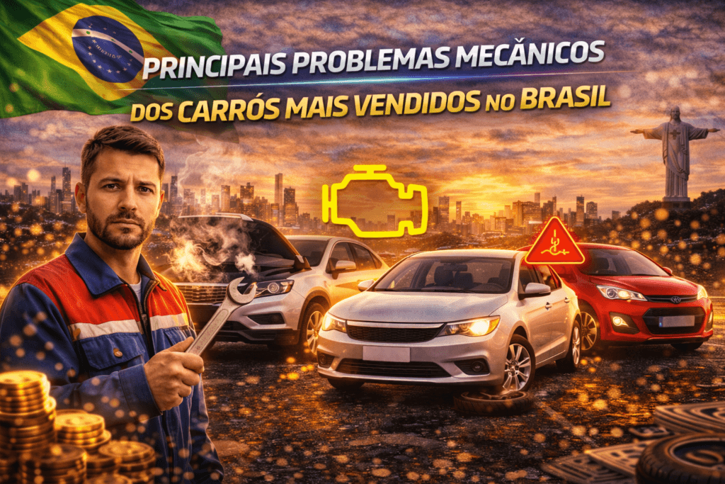 Principais problemas mecânicos dos carros mais vendidos no Brasil