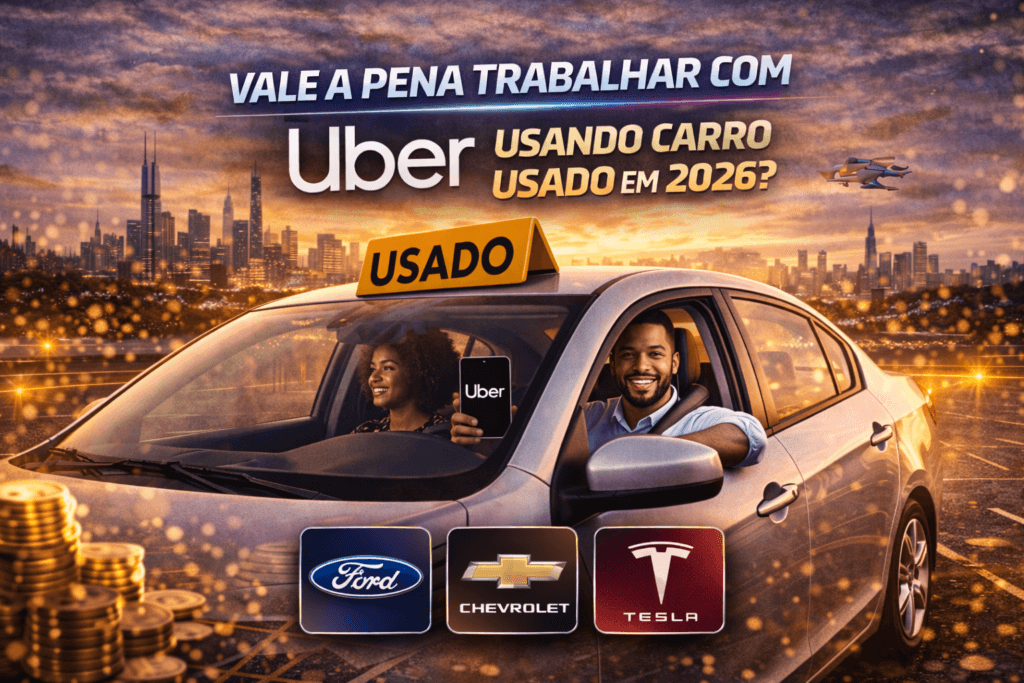 Vale a pena trabalhar com Uber usando carro usado em 2026?