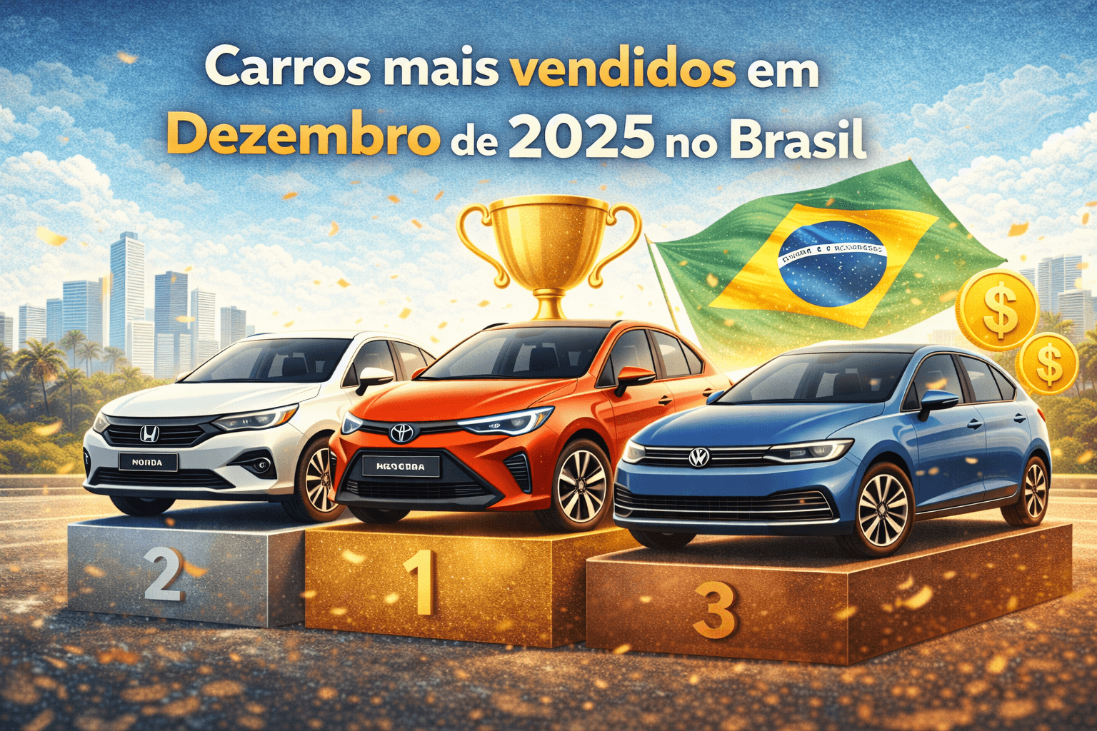 Ranking dos Carros mais Vendidos em Dezembro de 2025