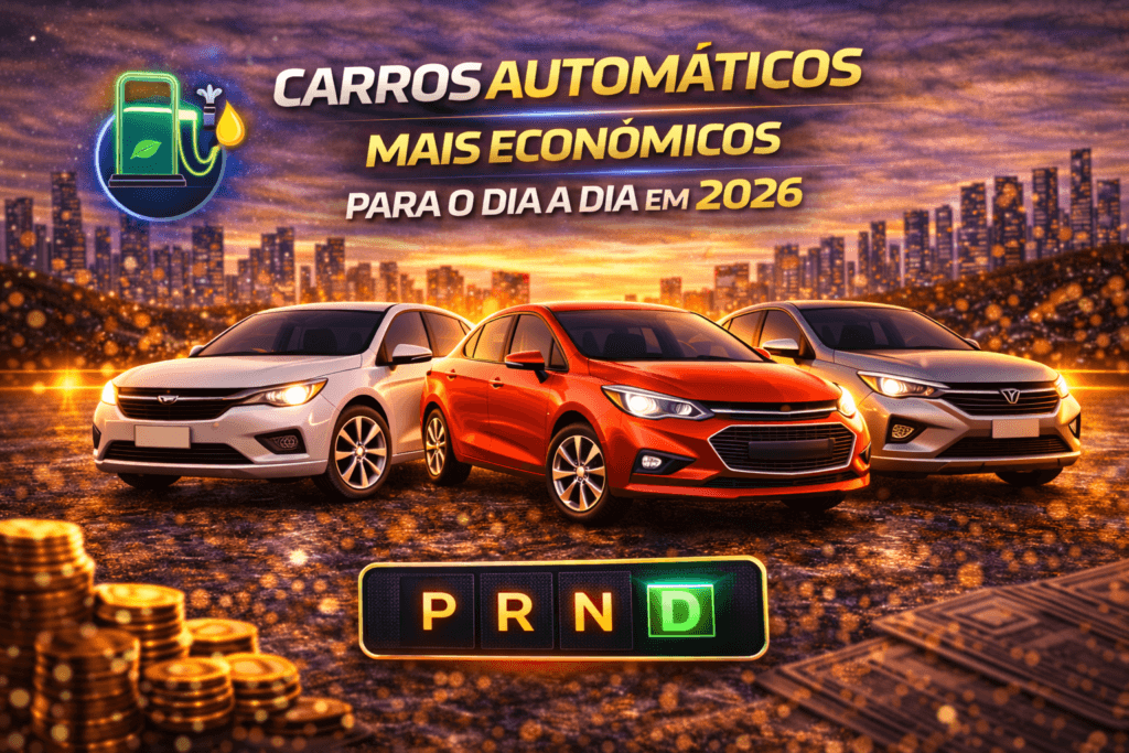 Carros automáticos mais econômicos para o dia a dia em 2026