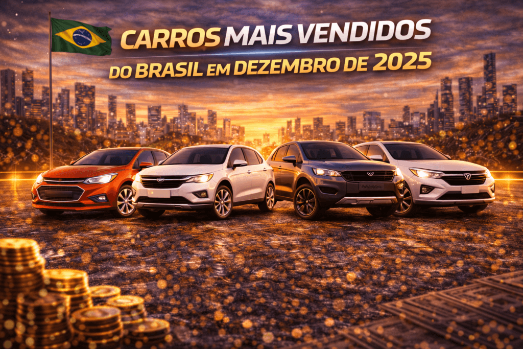 Carros mais vendidos do Brasil em dezembro de 2025