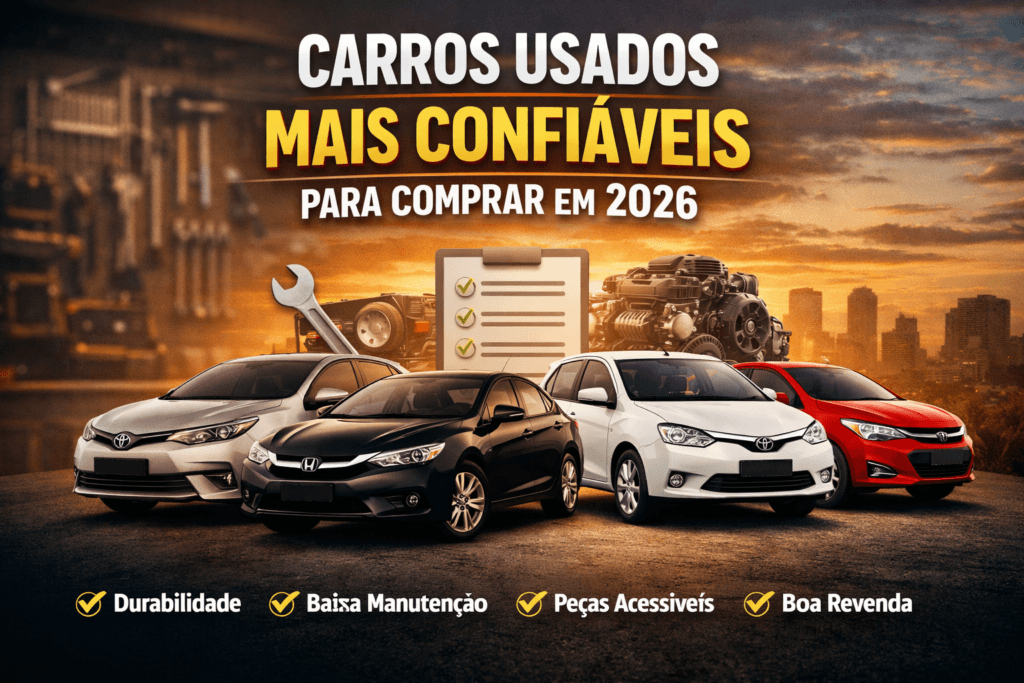 Carros usados mais confiáveis para comprar em 2026