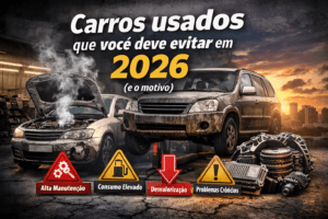 Carros usados que você deve evitar em 2026
