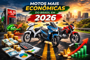 Motos mais econômicas de 2026: ranking e custo real