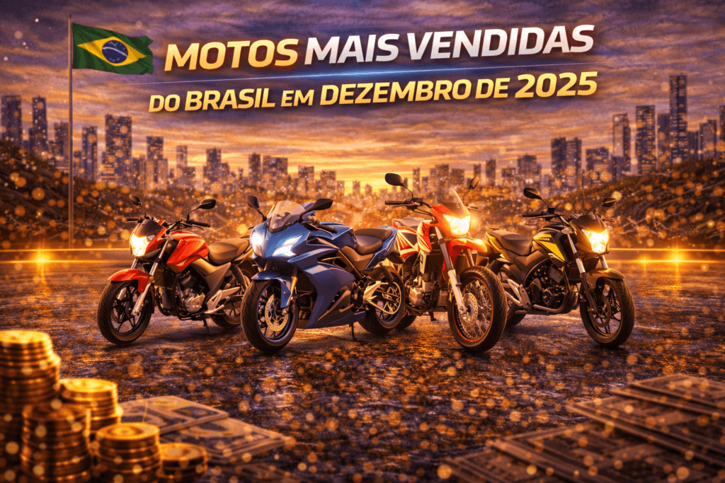 Motos mais vendidas do Brasil em dezembro de 2025