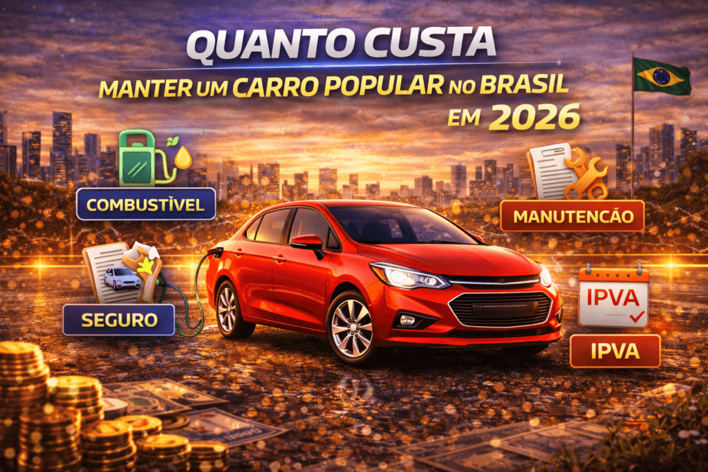 Quanto custa manter um carro popular no Brasil em 2026