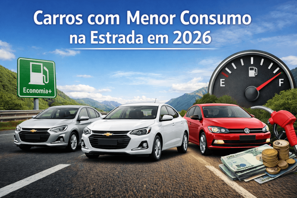 Carros com Menor Consumo na Estrada em 2026