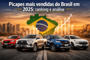 Picapes mais vendidas do Brasil em 2025