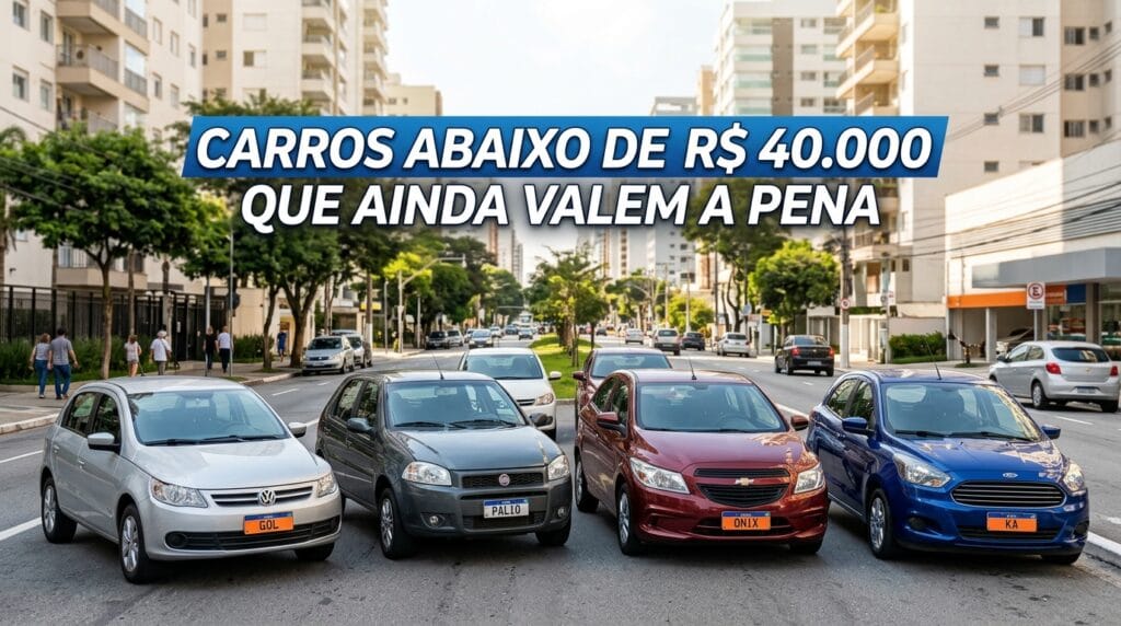 Carros até R$ 40 Mil: Os Que Ainda Valem a Pena