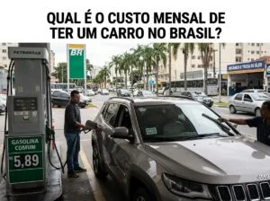 Qual o valor mensal para ter um carro no Brasil