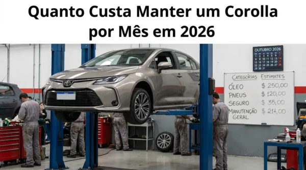 Quanto Custa Manter um Corolla por Mês em 2026