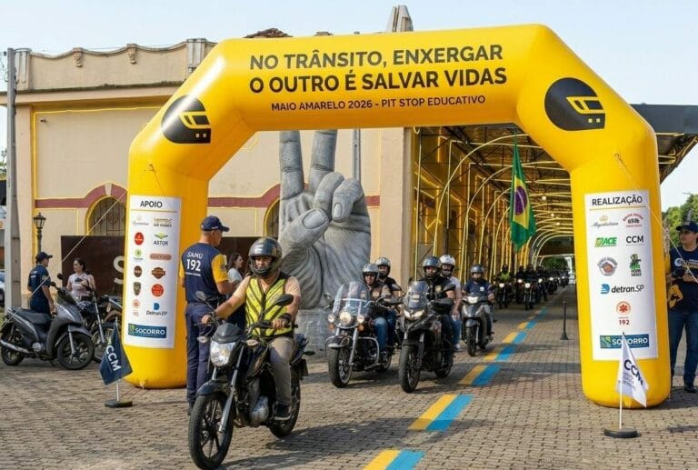 Maio Amarelo: Pit Stop Educativo para Motociclistas em Socorro
