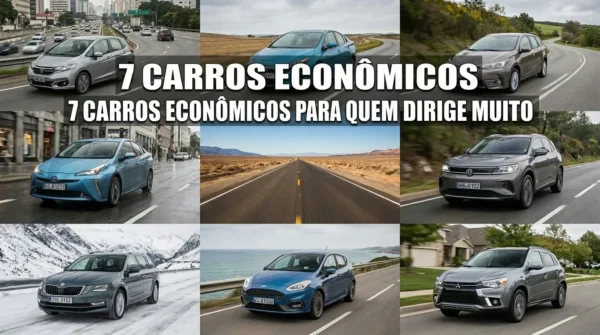 7 Carros Econômicos para Quem Roda Muito