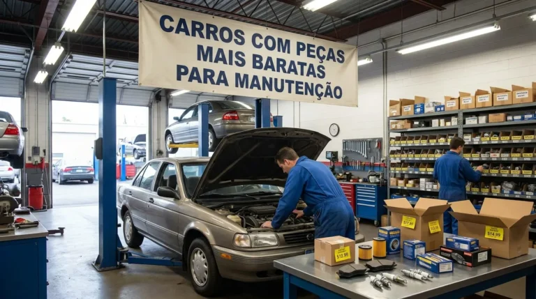 Carros com Peças Mais Baratas para Manutenção