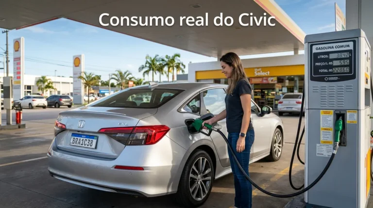 Consumo real do Civic