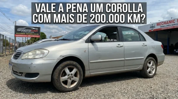 Corolla com mais de 200 mil km vale a pena?