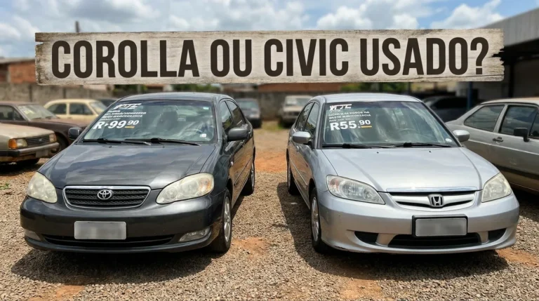 Corolla ou Civic usado?