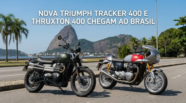 Novas Triumph Tracker 400 e Thruxton 400 chegam ao Brasil