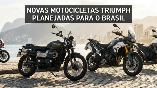 Novas motos Triumph previstas para o Brasil