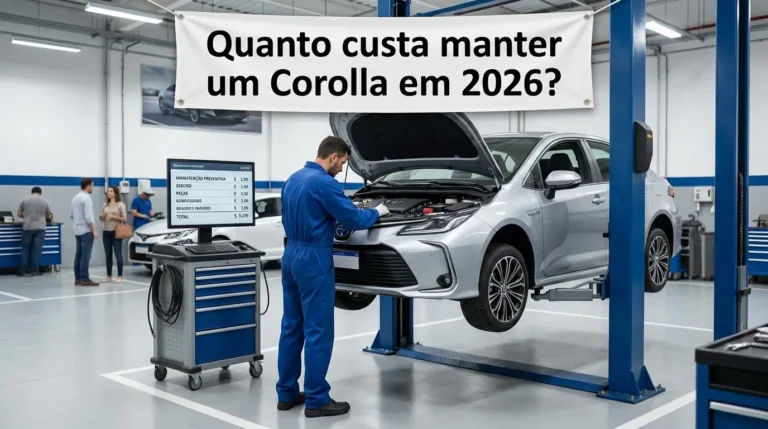 Quanto custa manter um Corolla em 2026?