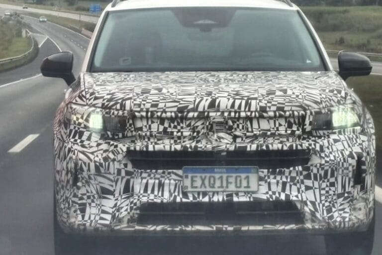 Flagra: Volkswagen Taos testa motor híbrido para competir com SUVs chineses