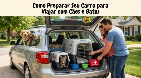 Como Preparar Seu Carro para Viajar com Cachorros e Gatos