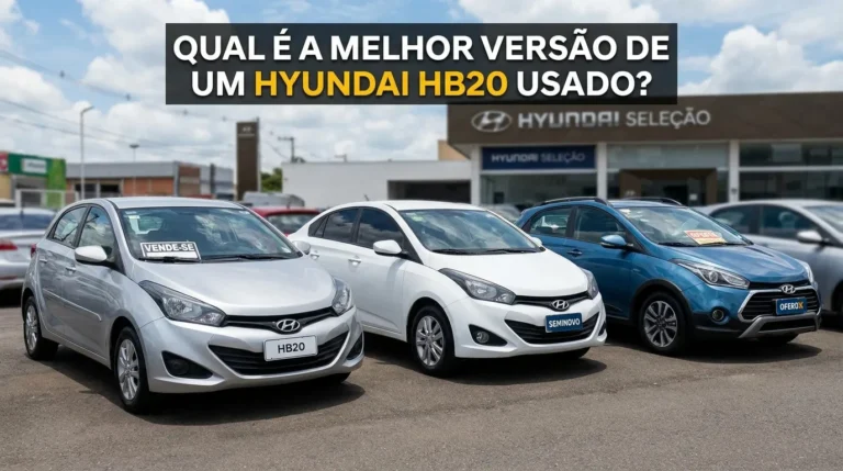 Qual a melhor versão do Hyundai HB20 usado?