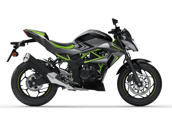 Kawasaki Z125 2027 na cor Pearl Storm Gray / Ebony
