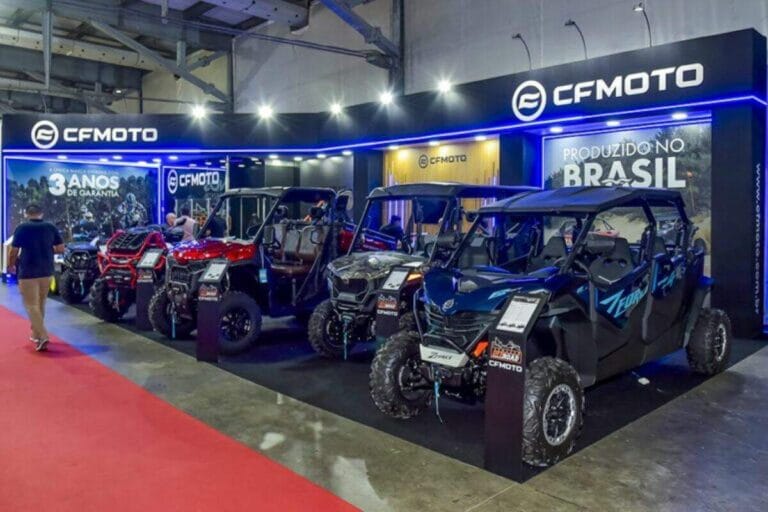 imagem do estande da CFMOTO no São Paulo Boat Show 2025