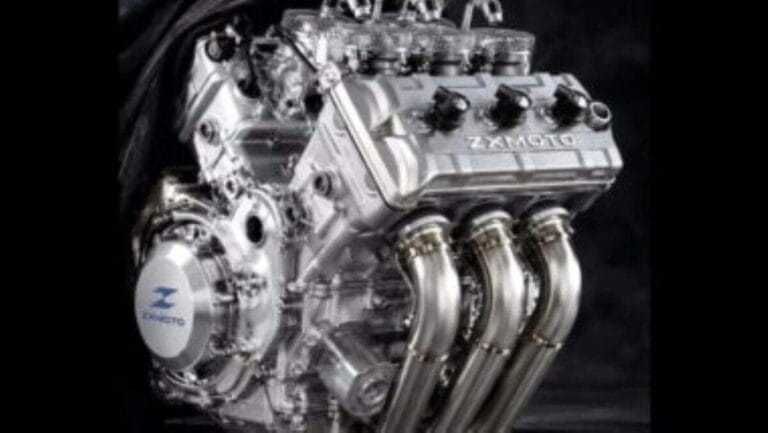 imagem do novo motor da ZXMOTO que desenvolve inédito motor V5