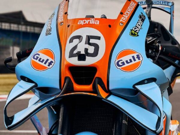 Aprilia revela pintura especial inspirada na Ford GT40 para MotoGP em homenagem às vitórias de Le Mans